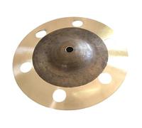 Professionale Crash Piatti Piatti Splash Da 8 9 10 12 Pollici Con Fori Effetto Bronzo Fatti A Mano Per Batteria Jazz(10 inch)