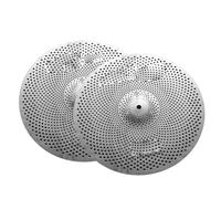 Professionale Crash Piatti Piatto Hi Hat Da 14 Pollici Con Silenziamento A Basso Volume Per Batteristi Che Praticano Al Coperto Con Una Qualità Del Suono Chiara(Sliver Color)