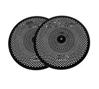 Professionale Crash Piatti Piatto Hi Hat Da 14 Pollici Con Silenziamento A Basso Volume Per Batteristi Che Praticano Al Coperto Con Una Qualità Del Suono Chiara(Black Color)