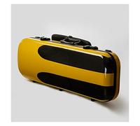 Professionale Custodia per Violino Custodia Rigida Per Violino In Fibra Di Carbonio Gialla Impermeabile E Resistente All'usura 4/4 Con Chiusura A Doppia Combinazione Custodia per Violino