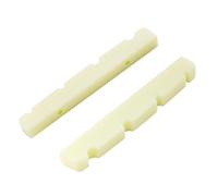 Professionale Dado Chitarra Dadi Per Basso Jazz Con Intaglio In Plastica Da 40 Mm Fondo Piatto Strumenti Musicali A 4 Corde Set Di 2(Ivory)