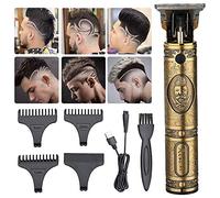Professionale Elettrico Ricaricabile Pro Li Outliner Grooming Cordless Chiudi Taglio a T Trimmer per Uomini 0mm Baldheaded Hair Clippers Zero Gapped Dettagli Barba Rasoio Barbiere (Rame)
