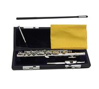 Professionale Flauto Traverso Corpo In Cupronichel Superficie Nichelata Piccolo A 16 Fori Tono C Più Chiave E Flauto Di Mezza Misura