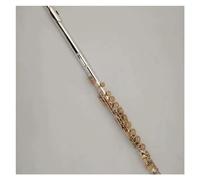 Professionale Flauto Traverso Cupronichel Oro Argento Placcato C Tono Flauto Corpo In Argento Chiave Dorata 16 Fori Chiusi Aperti Più Chiave E Strumento Flauto