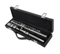 Professionale Flauto Traverso Flauto A 16 Fori Tono C Strumento Per Flauto In Cupronichel Placcato Argento Con Foro Chiuso Con Accessori