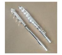 Professionale Flauto Traverso Flauto Con Bocchino Quadrato A 17 Fori Placcato In Nichel Argento Con Custodia E Accessori