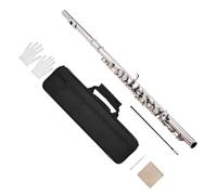 Professionale Flauto Traverso Flauto Da Concerto Cupronichel Placcato Nichel 16 Fori Strumento Per Flauto Chiave C Con Borsa Imbottita