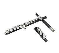 Professionale Flauto Traverso Flauto da concerto nero placcato in argento nichel rame bianco a 16 fori chiusi con scatola