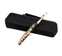 Professionale Flauto Traverso Flauto Piccolo Con Tubo In Cupronichel A 16 Fori Con Chiave E. Flauto Di Mezza Misura Con Scatola In Pelle (Color : A)