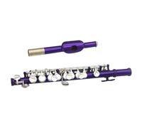 Professionale Flauto Traverso Piccolo Flauto A Mezza Misura In Chiave C Piccolo In Cupronichel Viola Con Scatola Imbottita In Pelle E Accessori