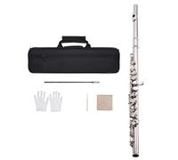 Professionale Flauto Traverso Strumento A Fiato Per Flauto Da Concerto In Cupronichel Placcato Argento A 16 Fori Con Borsa Imbottita
