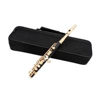 Professionale Flauto Traverso Tasti Placcati In Oro Cupronichel Piccolo Chiave C Piccolo Flauto Di Mezza Misura Con Custodia Imbottita