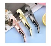 Professionale for cameriere: coltello seghettato, collo spesso, fulcro a doppia cerniera e vite più spessa for una facile apertura del vino(Rose Gold)