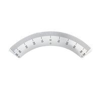 Professionale goniometro fresatrice parte angoli piastra scala 45 ° angolo calibro semplice in acciaio inox righello scala chiara per lettura accurata macchina di controllo del lavoro