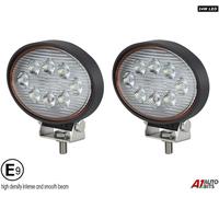 Professionale HQ Ovale 24w 2x LED Lavoro Luci Faretto Fascio Scavatrice Trattore