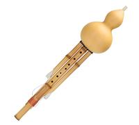 Professionale Hulusi Hulusi Di Bambù Dorato A Nove Fori Con 7 Fori E Ampio Raggio Chiave C Chiave B Chiave D Minore Chiave G/F Strumento Professionale(B flat)