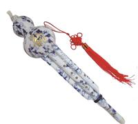 Professionale Hulusi Imitazione Hulusi Blu E Bianco Che Suona Lo Strumento Musicale Nazionale Hulusi A Doppio Tono