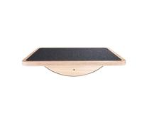 Professionale in legno Balance Board Rocker Board 445 cm in legno da scrivania di bilanciamento Trainer per esercizio Superficie antiscivolo & roller Migliora forza stabilità AB fitness Board