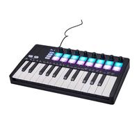 Professionale Keybed 8 Manopole Produzione Musicale Display A LED 25 Tasti Tastiera USB Controller Con 16 Retroilluminato Drum Pad