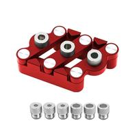 Professionale lavorazione del legno Colpi Locator Design centrato in lega di alluminio Trapano Jigs Indicatore tasselli Locator
