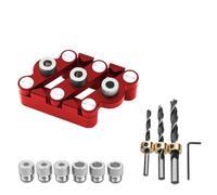 Professionale Lavorazione Del Legno Punzoni Locator SelfCentering Design In Lega di Alluminio Drill Jigs SelfCentering Calibro Tassello Multiforo Posizionamento Jig