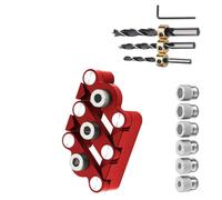 Professionale Lavorazione Del Legno Punzoni Locator SelfCentering Design In Lega di Alluminio Drill Jigs SelfCentering Calibro Tassello Regolabile Legno Guida di foratura