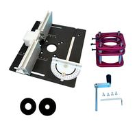 Professionale Legno Router Ascensore Assemblaggio Lega di Alluminio Piastra di Base 240x200mm Dimensioni Regolazione Manuale Stazione di Lavorazione Del Legno Router Regolabile Tavolo Ascensore