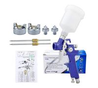 Professionale Mini H-2000 Sprayer Aerografo Pneumatico Paint Pneumatico Airbrush Tools 0.8/1.0mm Pittura Auto Aeropografi Aerografo HVLP Spray Airbrush(0.8 1.0mm nozzle set)