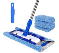 PROFESSIONALE MOP IN MICROFIBRA CON MANIGLIA IN ACCIAIO INOSSIDABILE PAVIMENTO