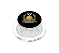 Professionale Napper Gold Sleep Medalist Divertente Pigro Sarcastico PopSockets PopGrip per MagSafe
