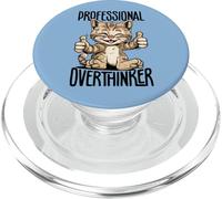 Professionale Overthinker Carino Gatto Introverto Divertente Amante Gatto PopSockets PopGrip per MagSafe