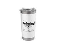 Professionale Overthinker Humor Dichiarazione Stile Minimalista Bicchiere termico in acciaio inox doppia parete