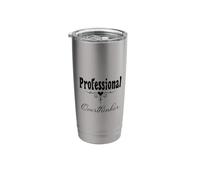Professionale Overthinker Humor Dichiarazione Stile Minimalista Bicchiere termico in acciaio inox doppia parete