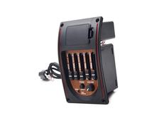 professionale Pickup Chitarra Acustica Pickup A Cinque Segmenti Per Chitarra Acustica Folk EQ Pickup Piezoelettrico Pannello Con Venature Del Legno Nero