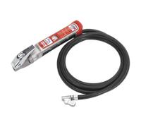 Sealey Professionale Pneumatico Gonfiatore Con 2.5m Tubo & Clip-On Connettore