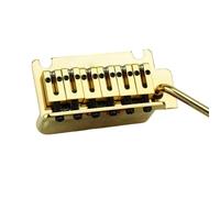 Professionale Ponte Per Chitarra 1 Set 2 Post Point Chitarra Elettrica Tremolo Ponte Base Della Sella In Ottone E Molla GG2001(Gold)