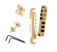 Professionale Ponte per Chitarra 1 Set Cordiera A Ponte A Sella In Metallo Con Perni Di Bloccaggio Per Parti Di Chitarra Elettrica Ponte per Chitarra (Color : 01)