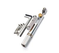Professionale Ponte per Chitarra 1 Set Cordiera Per Ponte Per Chitarra Elettrica Senza Testa Con Sella In Metallo Con Viti A Chiave Per Chitarra Senza Testa Ponte per Chitarra (Color : 02)