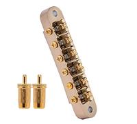 Professionale Ponte per Chitarra 1 Set Di 6 Corde Roller Saddle Guitar Bridge E Cordiera Con Borchie Per Chitarra Elettrica For For LP Ponte per Chitarra (Color : 02)