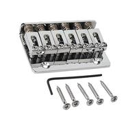 Professionale Ponte per Chitarra 6 Corde 65MM Metallo Fisso Hardtail Saddle Bridge Top Load Cordiera Per Chitarra Per Accessorio Per Chitarra Elettrica Ponte per Chitarra (Color : 02)