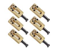 Professionale Ponte per Chitarra 6 Pcs Roller Bridge Tremolo Selle Set Strumento Musicale Per For ST Per For TL Chitarra Elettrica Sella Ponte Di Ricambio Ponte per Chitarra (Color : 02)