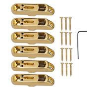 Professionale Ponte per Chitarra 6 Pezzi Ponte Individuale Con Viti Chiave Esagonale Selle Cordiera Set Per Accessori Per Chitarra Elettrica Ponte per Chitarra (Color : 02)