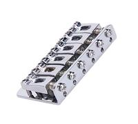 Professionale Ponte per Chitarra 6 Saddle Hardtail Bridge Top Load 65mm Per Chitarra Elettrica Con 5 Viti Accessori Per Parti Ponte per Chitarra (Color : 02)