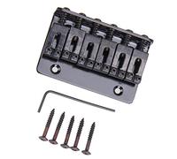 Professionale Ponte per Chitarra 6 Saddle Hardtail Bridge Top Load 65mm Per Chitarra Elettrica Con 5 Viti Accessori Per Parti Ponte per Chitarra (Color : 01)