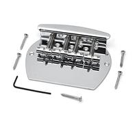 Professionale Ponte per Chitarra Bass Bridge Heavy 4 Corde Per Basso Curvo Bridge Per Basso Elettrico Con Chiave A Vite Ponte per Chitarra