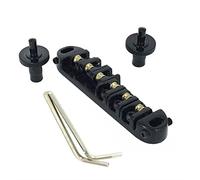 Professionale Ponte per Chitarra Black Roller Saddle Guitar Bridge Set Con Chiavi Esagonali Per La Sostituzione Della Chitarra Elettrica For For LP Ponte per Chitarra
