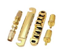 Professionale Ponte Per Chitarra Chitarra Elettrica Con Cuscinetti A Sfera Ponte Rulli E Cordiera LP Set Completo Finitura Cromata Dorata(Gold)