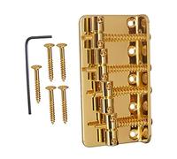 Professionale Ponte per Chitarra Ponte Dorato A 4 Corde Con Viti A Testa Per La Sostituzione Del Gruppo Basso Elettrico Ponte per Chitarra