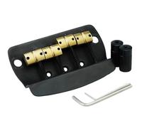 Professionale Ponte Per Chitarra Ponte Per Basso A 4 Corde/5 Corde Stile Con Materiale Principale In Ottone Saddl Acciaio Durevole(4 String BK)