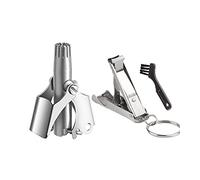 Professionale Portatile Manuale Naso Orecchio Capelli Trimmer In Acciaio Inox Remover con Unghia per Uomini Donne